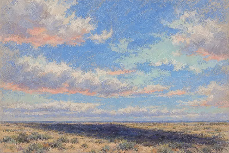 Sliding Cloud Shadow, Painted Agency