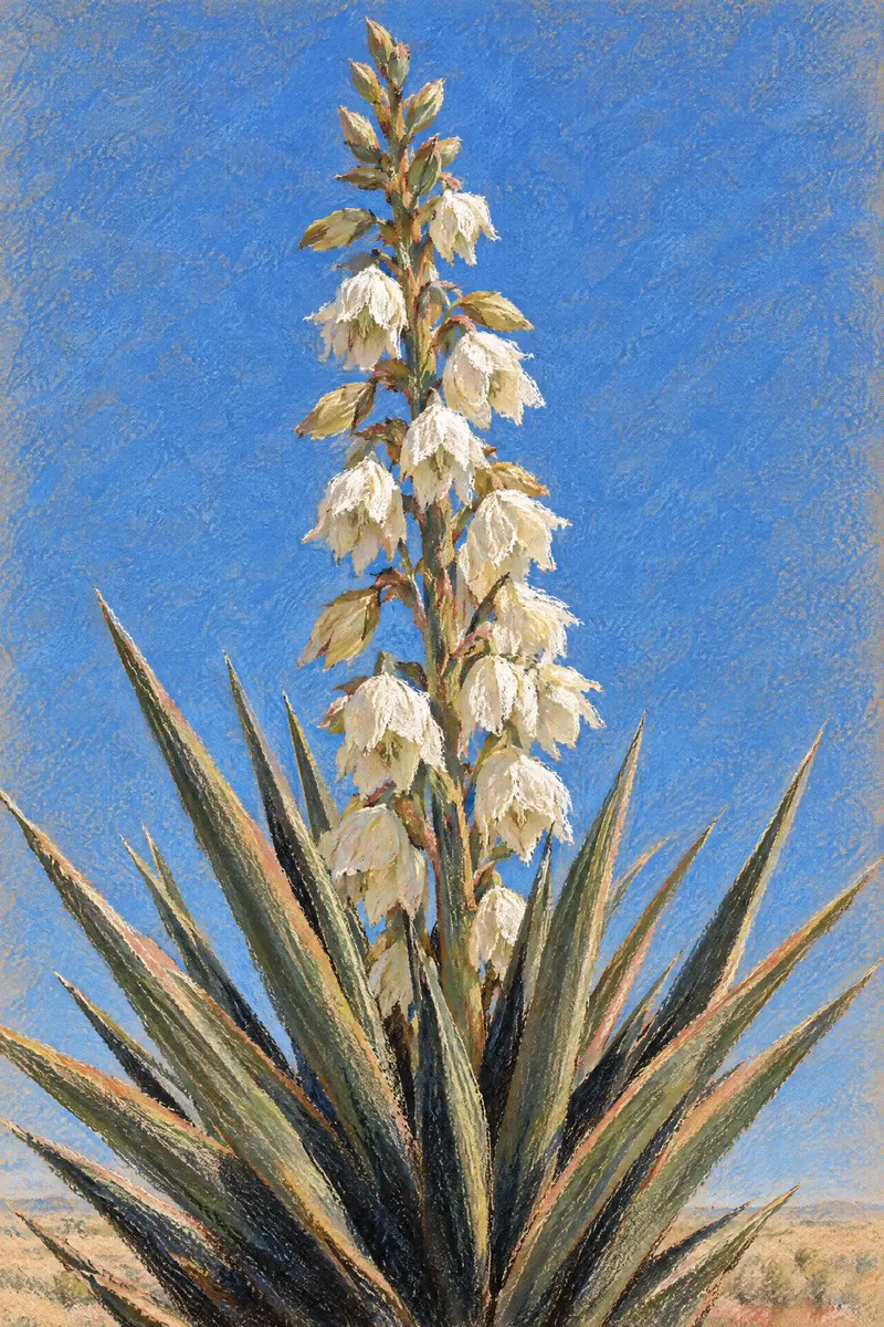 Yucca Against Sky, Painted Agency
