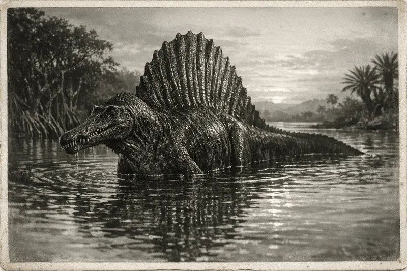 Spinosaurus aegyptiacus, Archive Plate, Thunder Lizards