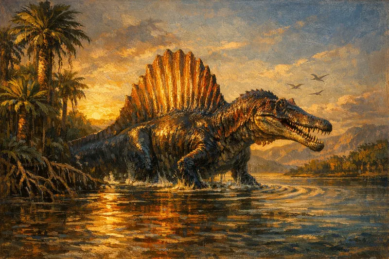 Spinosaurus aegyptiacus, Museum Paleoart, Thunder Lizards