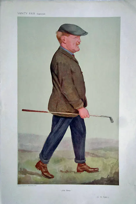 J. H. Taylor, “Spy” (Leslie Ward), Vanity Fair