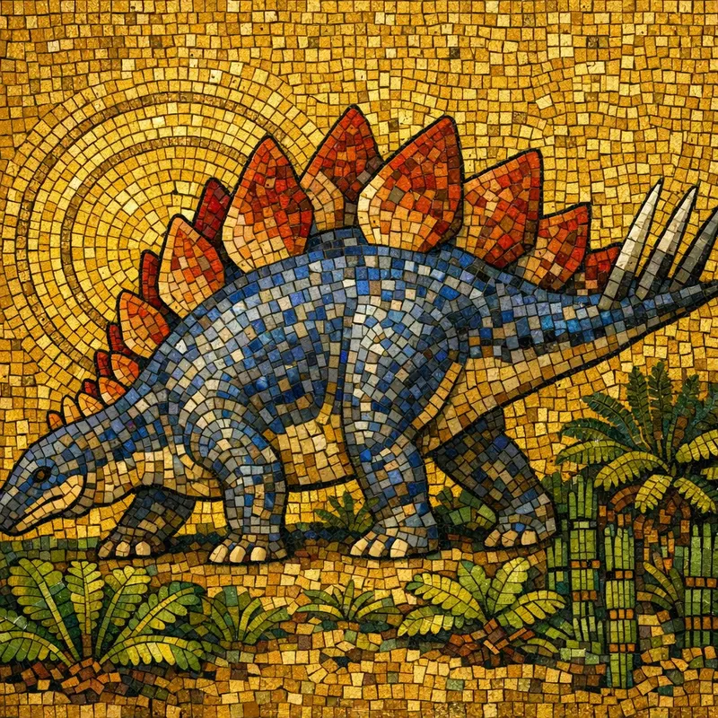 Stegosaurus stenops, Byzantine Gold, Thunder Lizards