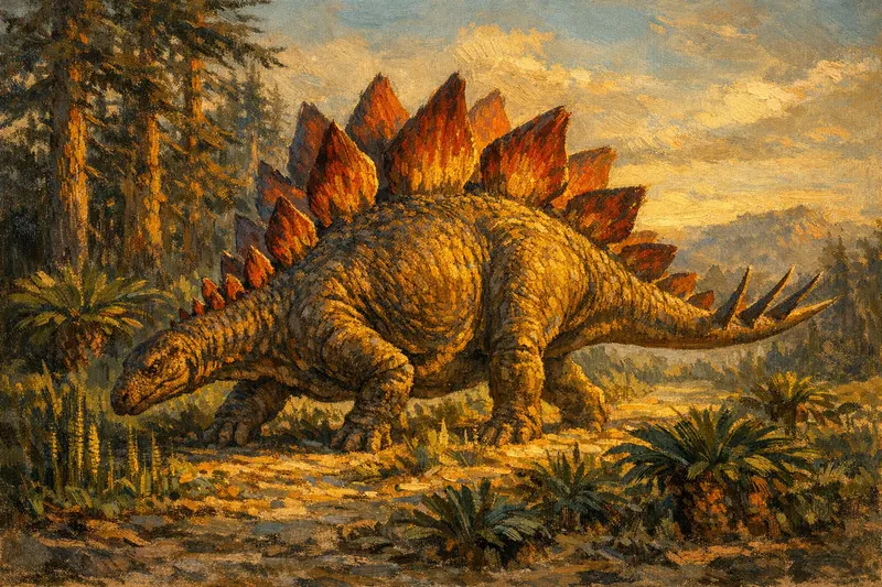 Stegosaurus stenops, Museum Paleoart, Thunder Lizards