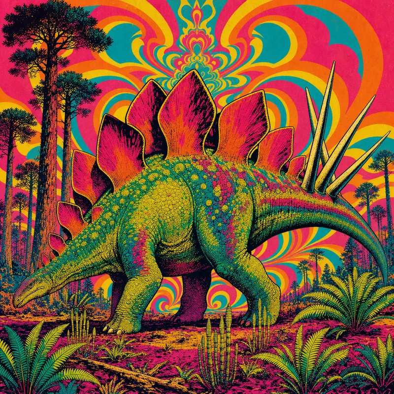 Stegosaurus stenops, Neon Pop, Thunder Lizards