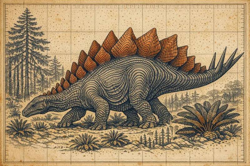 Stegosaurus stenops, Topographic, Thunder Lizards