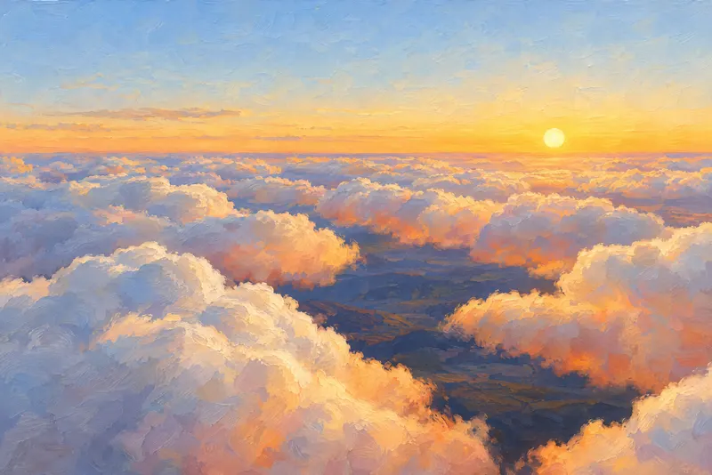 Gold Dawn Cloud Floor, Painted Agency