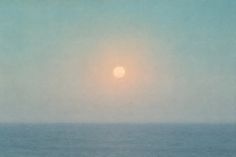 Pale Sun In Fog, Painted Agency