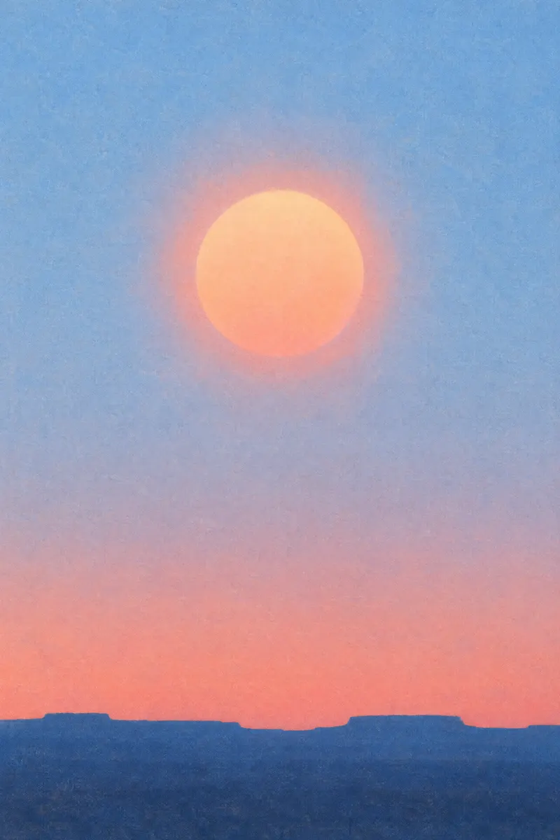Sun Over Blue Mesas, Painted Agency