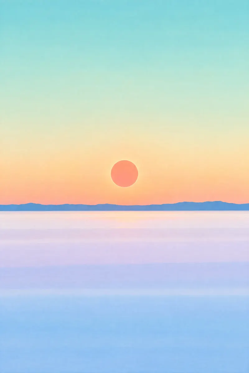 Sun Over Salt Flat, Painted Agency