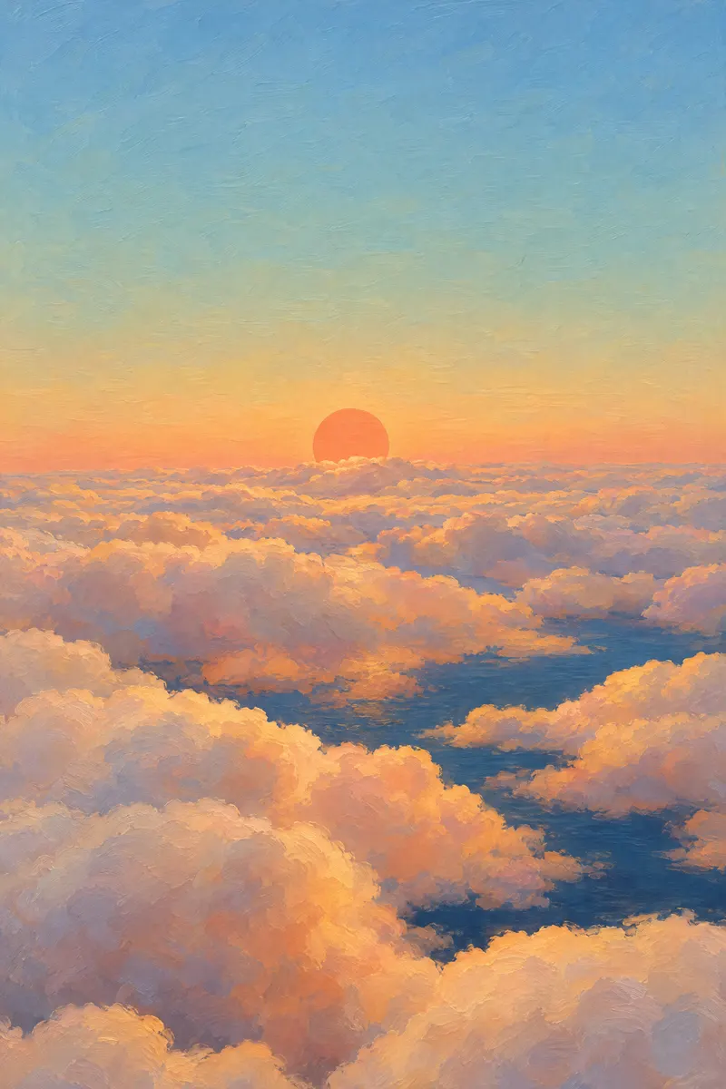 Sun Resting On Clouds, Painted Agency