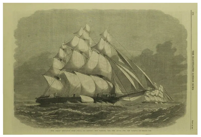 'Taeping' and 'Ariel' in the Great Tea Race of 1866, Edwin Weedon