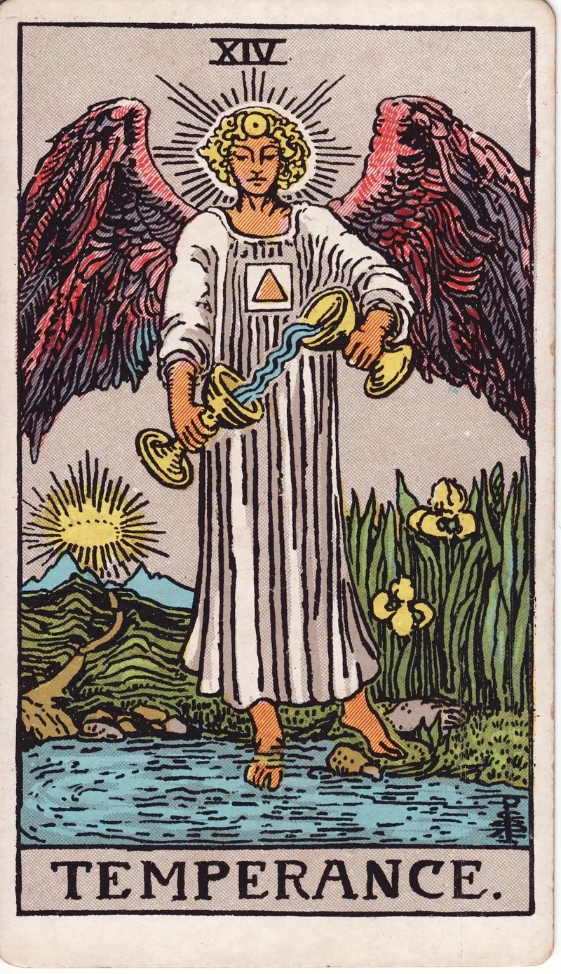 Temperance, Pamela Colman Smith, for A. E. Waite