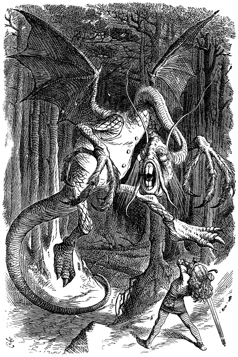 The Jabberwock, John Tenniel (1820 to 1914)