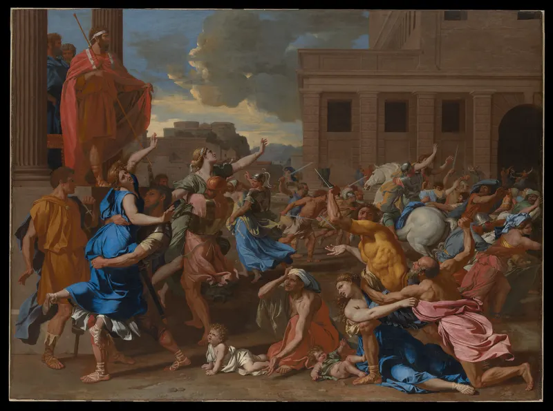 The Abduction of the Sabine Women, Nicolas Poussin (1594 to 1665)
