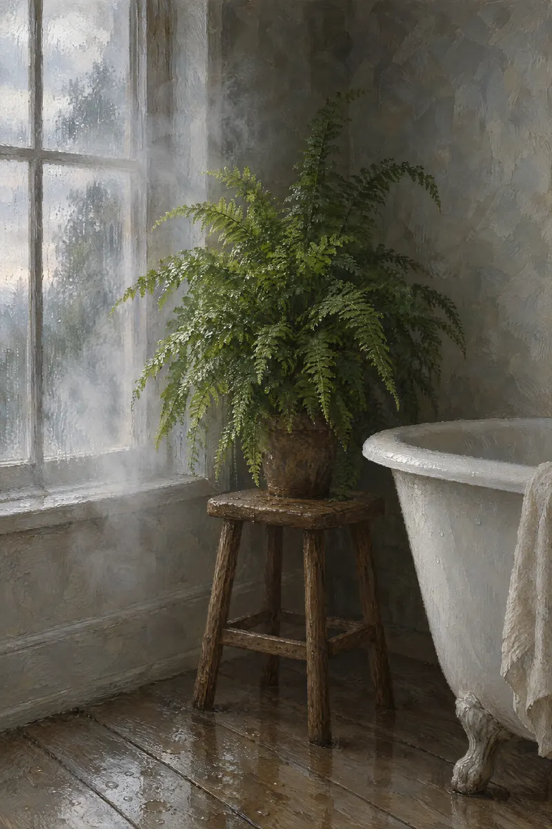 Fern Beside Tub, Painted Agency