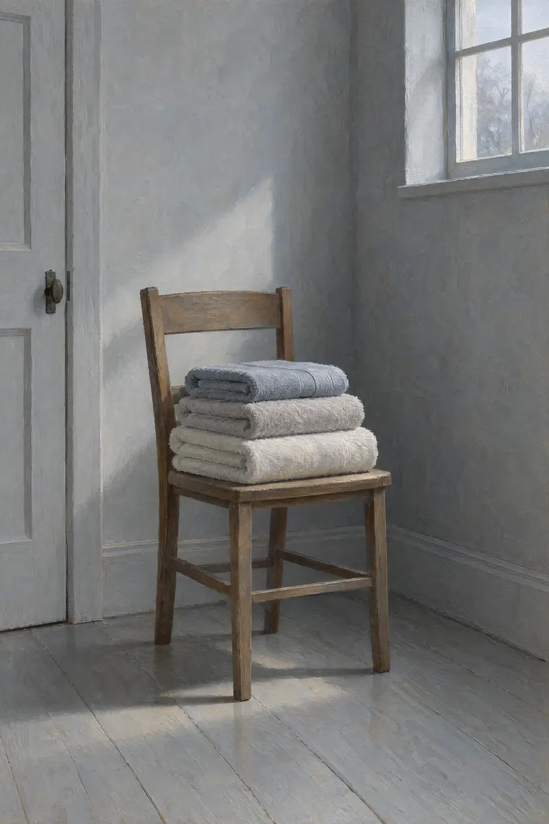 Folded Towels, Painted Agency