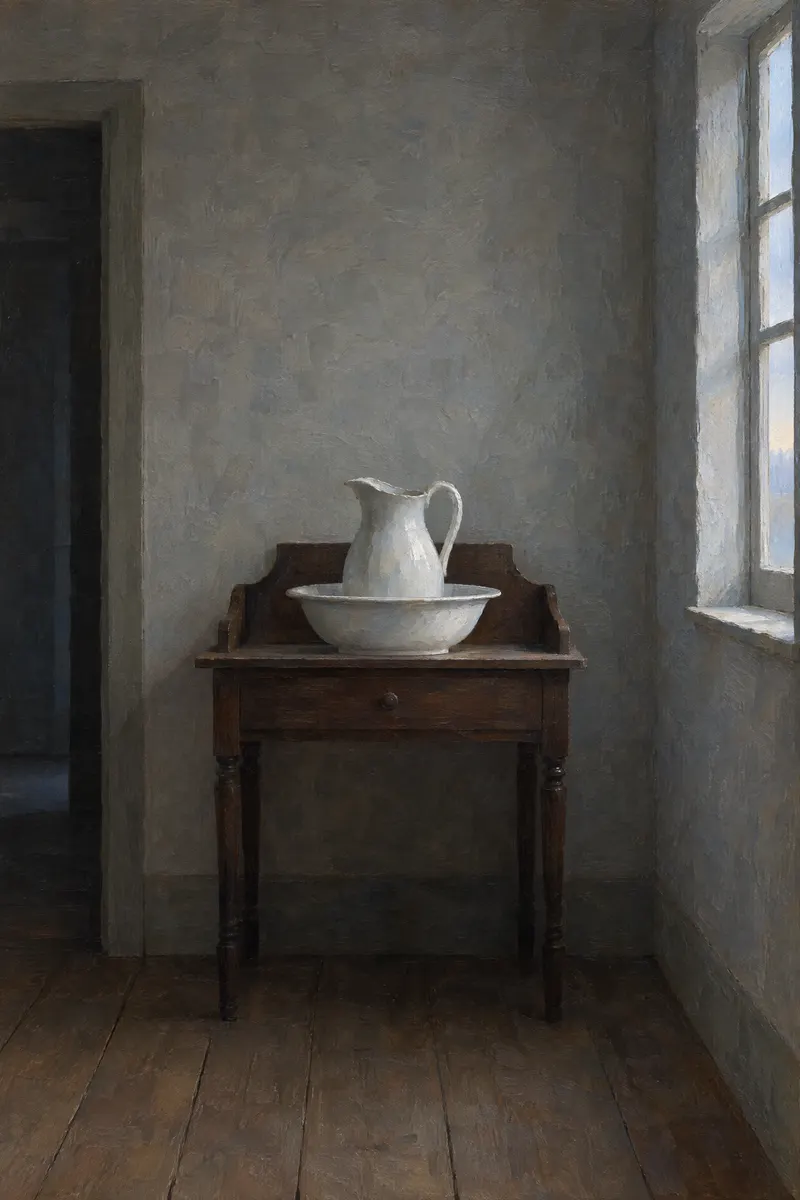 Jug And Basin, Painted Agency