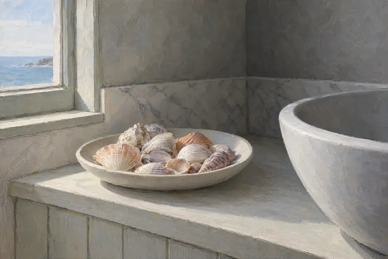 Shells Beside Basin, Painted Agency