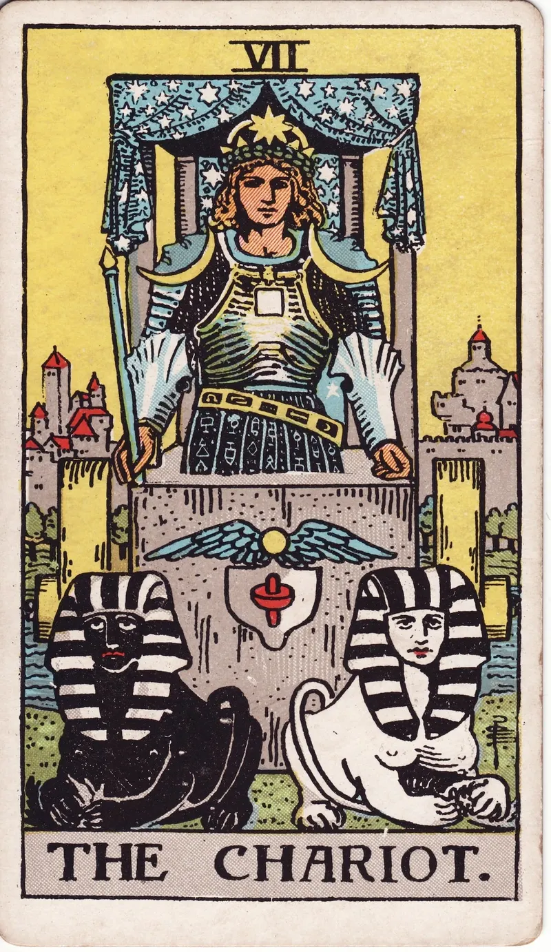 The Chariot, Pamela Colman Smith, for A. E. Waite