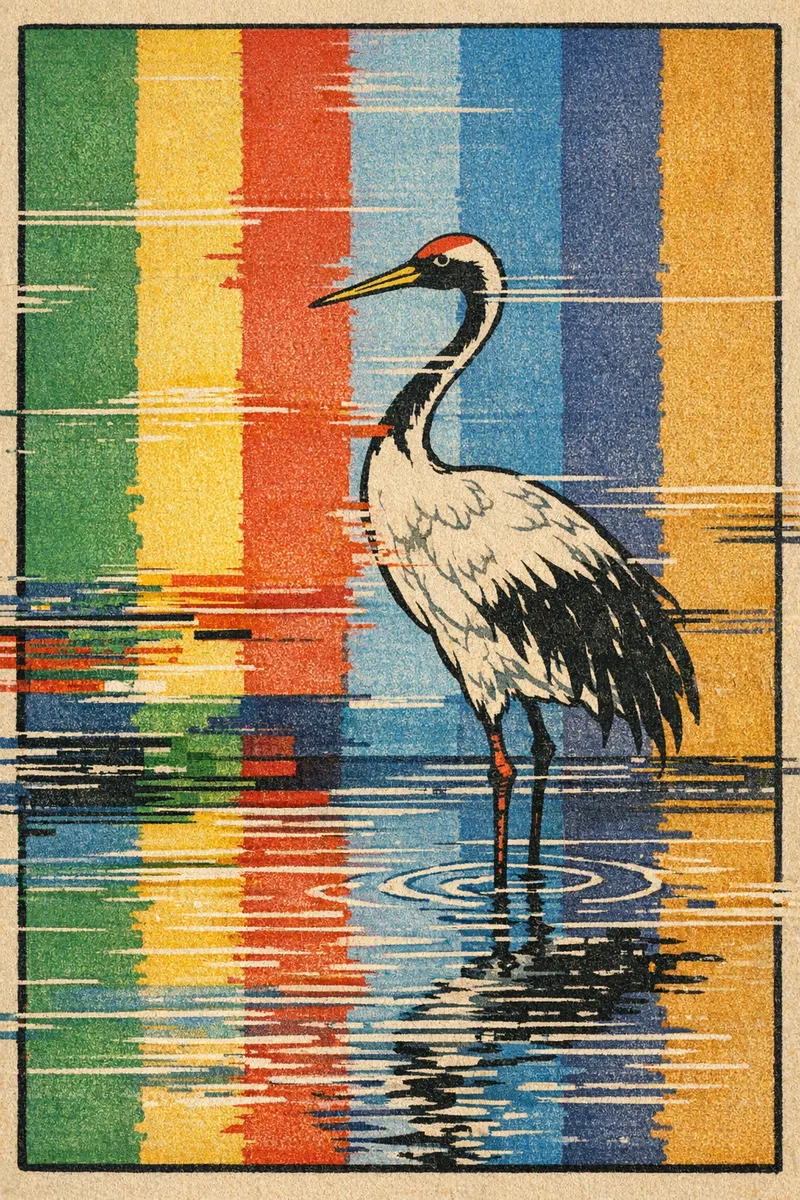 Crane and Colour Bars, Feverglass