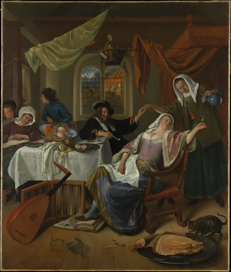 The Dissolute Household, Jan Steen (1626 to 1679)