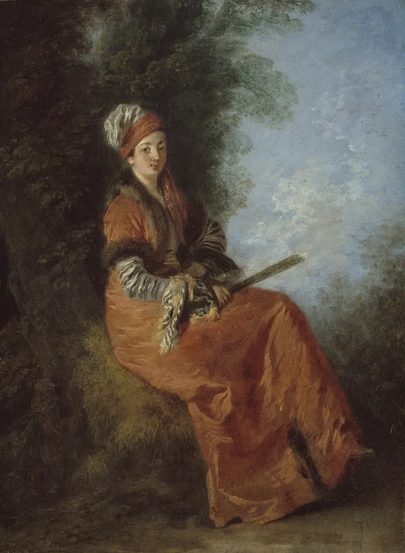 The Dreamer (La Rêveuse), Jean Antoine Watteau (1684 to 1721)