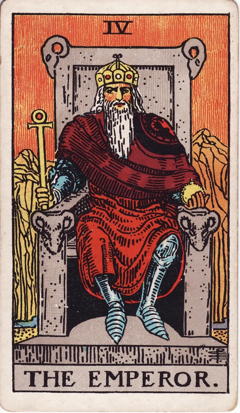 The Emperor, Pamela Colman Smith, for A. E. Waite