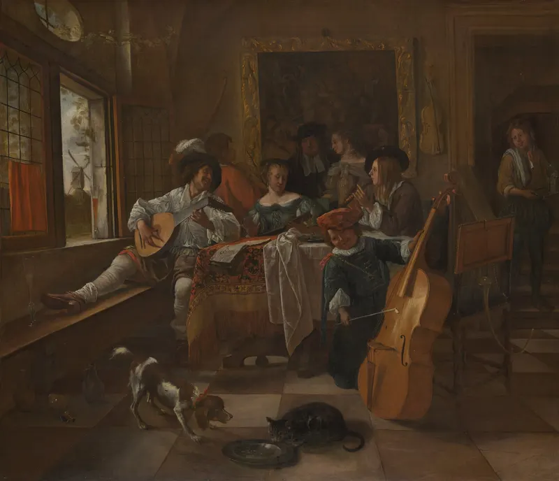 The Family Concert, Jan Steen (1626 to 1679)