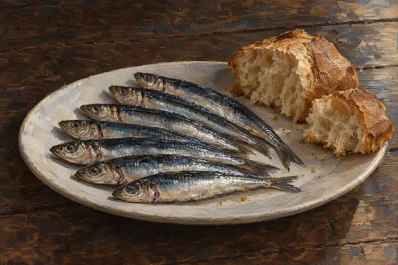 Anchovies With Bread, Painted Agency
