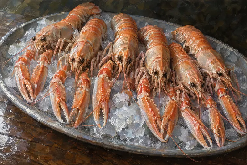 Langoustines On Ice, Painted Agency