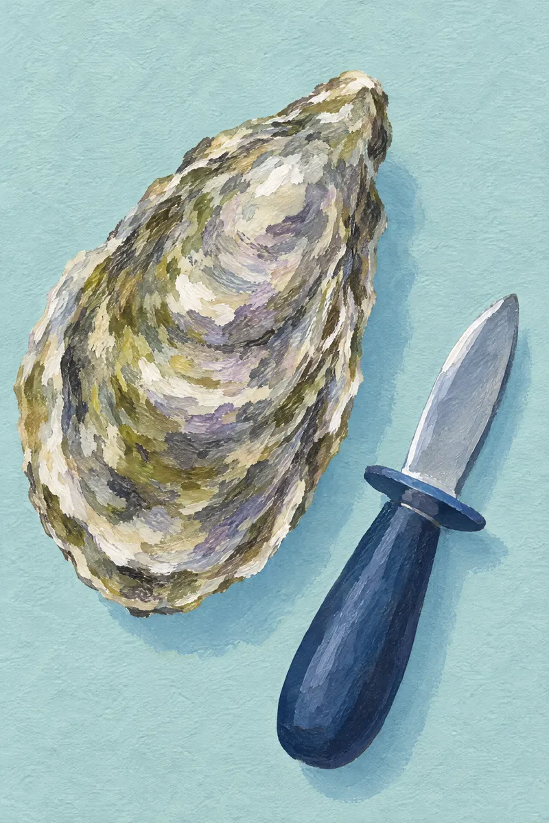 Oyster And Knife, Painted Agency