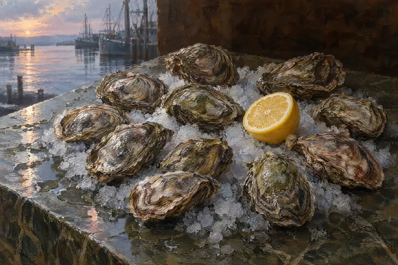 Oysters On Ice, Painted Agency