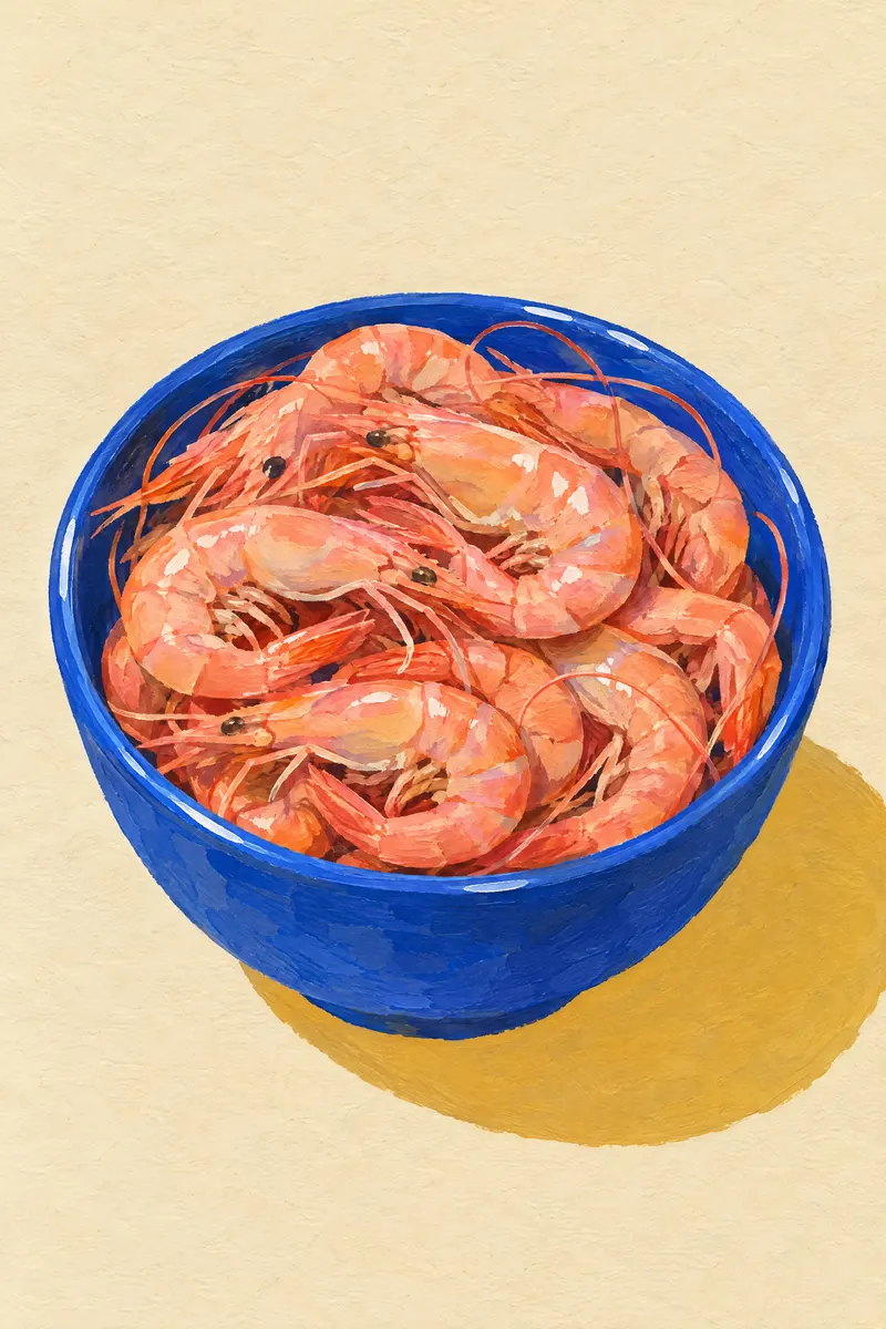 Prawns In Bowl, Painted Agency