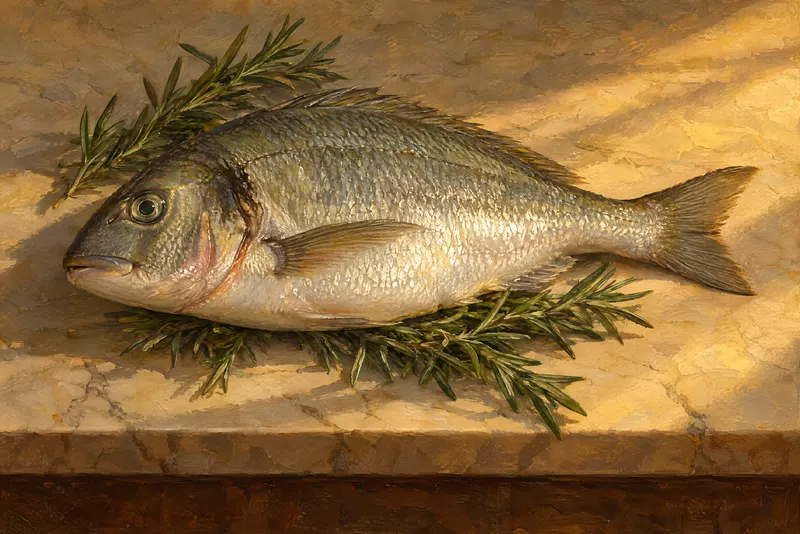 Sea Bream With Rosemary, Painted Agency