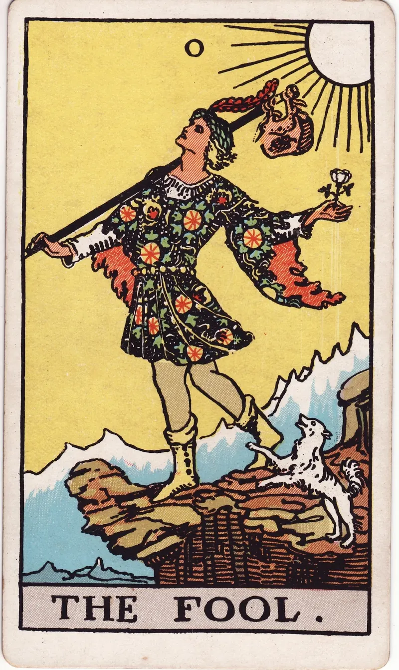The Fool, Pamela Colman Smith, for A. E. Waite