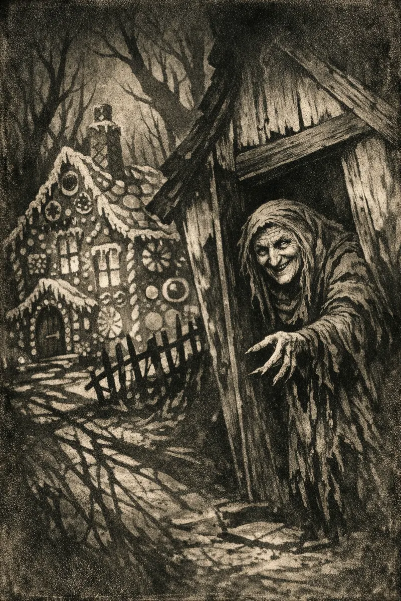 The Gingerbread Witch, Expressionist 1922, Nightfables
