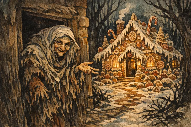 The Gingerbread Witch, Modern Storybook, Nightfables