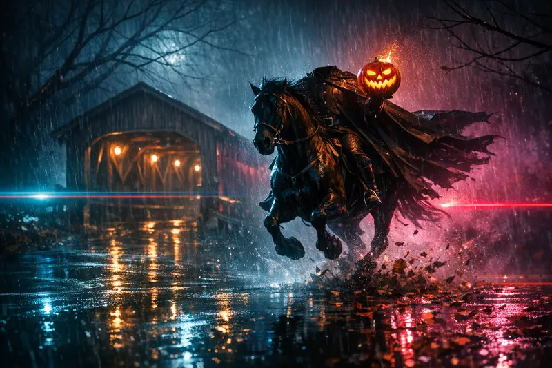 The Headless Horseman, Neon Noir, Nightfables