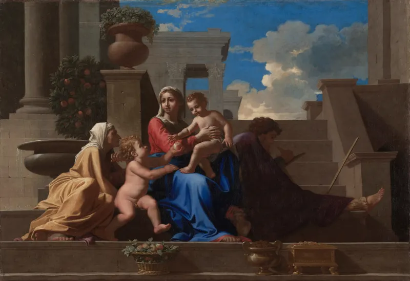 The Holy Family on the Steps, Nicolas Poussin (1594 to 1665)