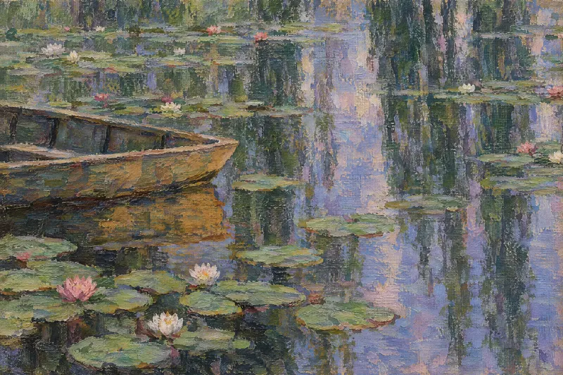 Boat Among Lilies, Painted Agency
