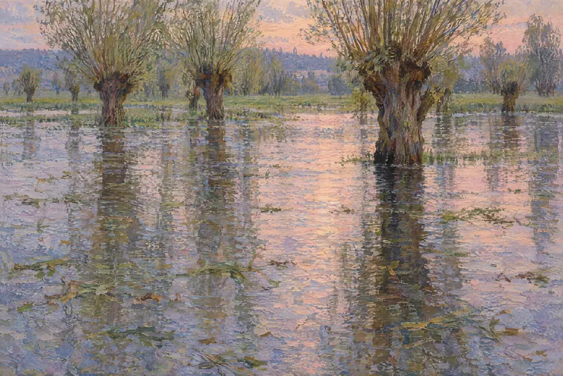 Flooded Pollard Meadow, Painted Agency