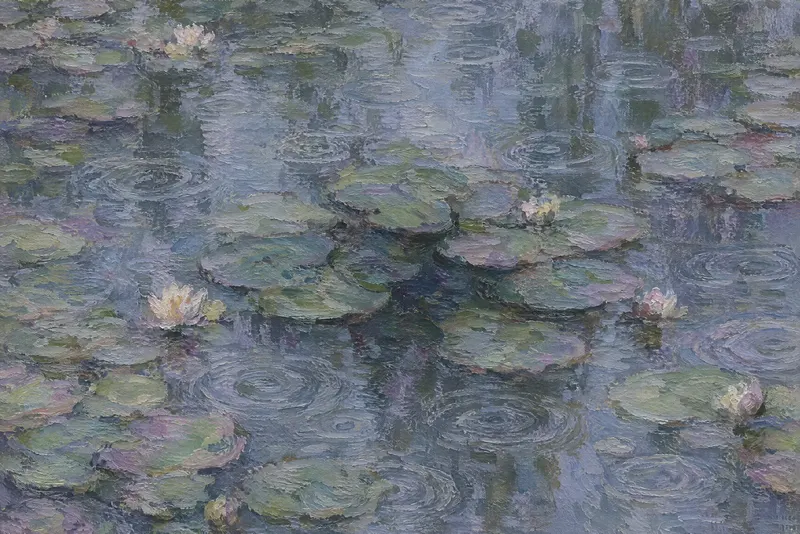 Rain Rings on Lilies, Painted Agency
