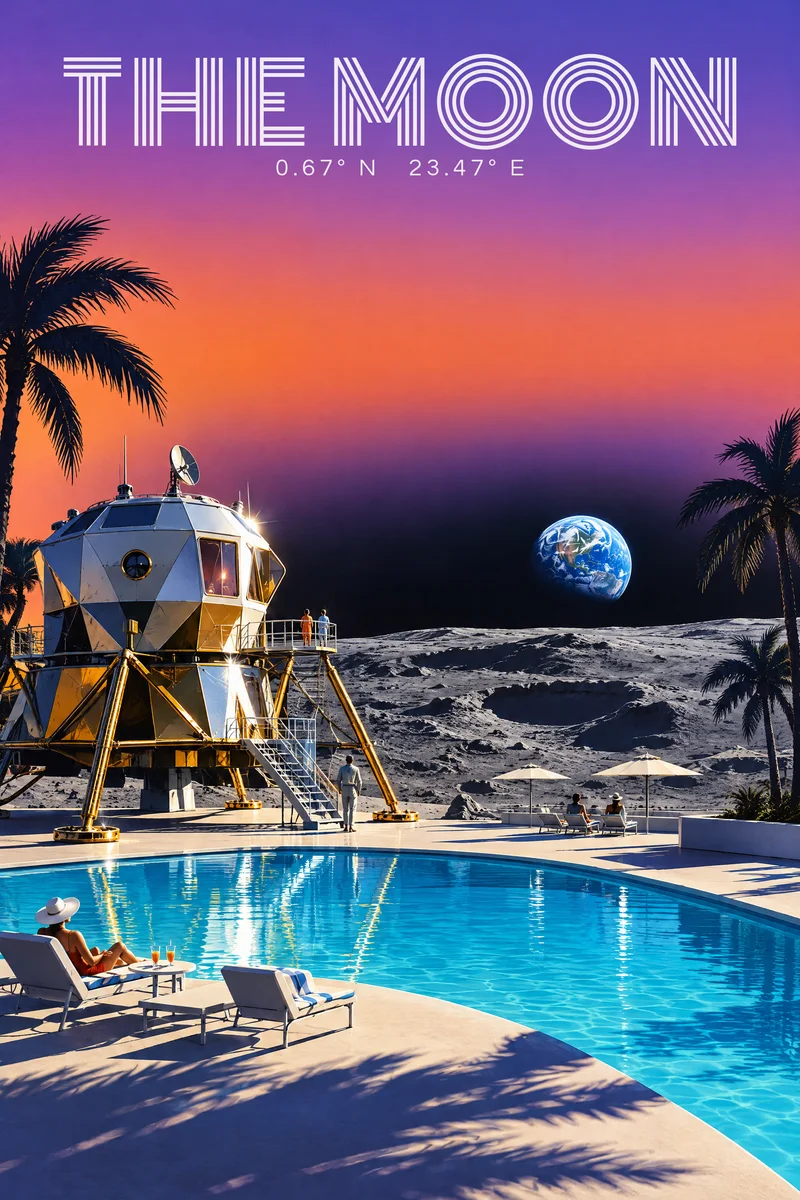 The Moon, The Departure Board
