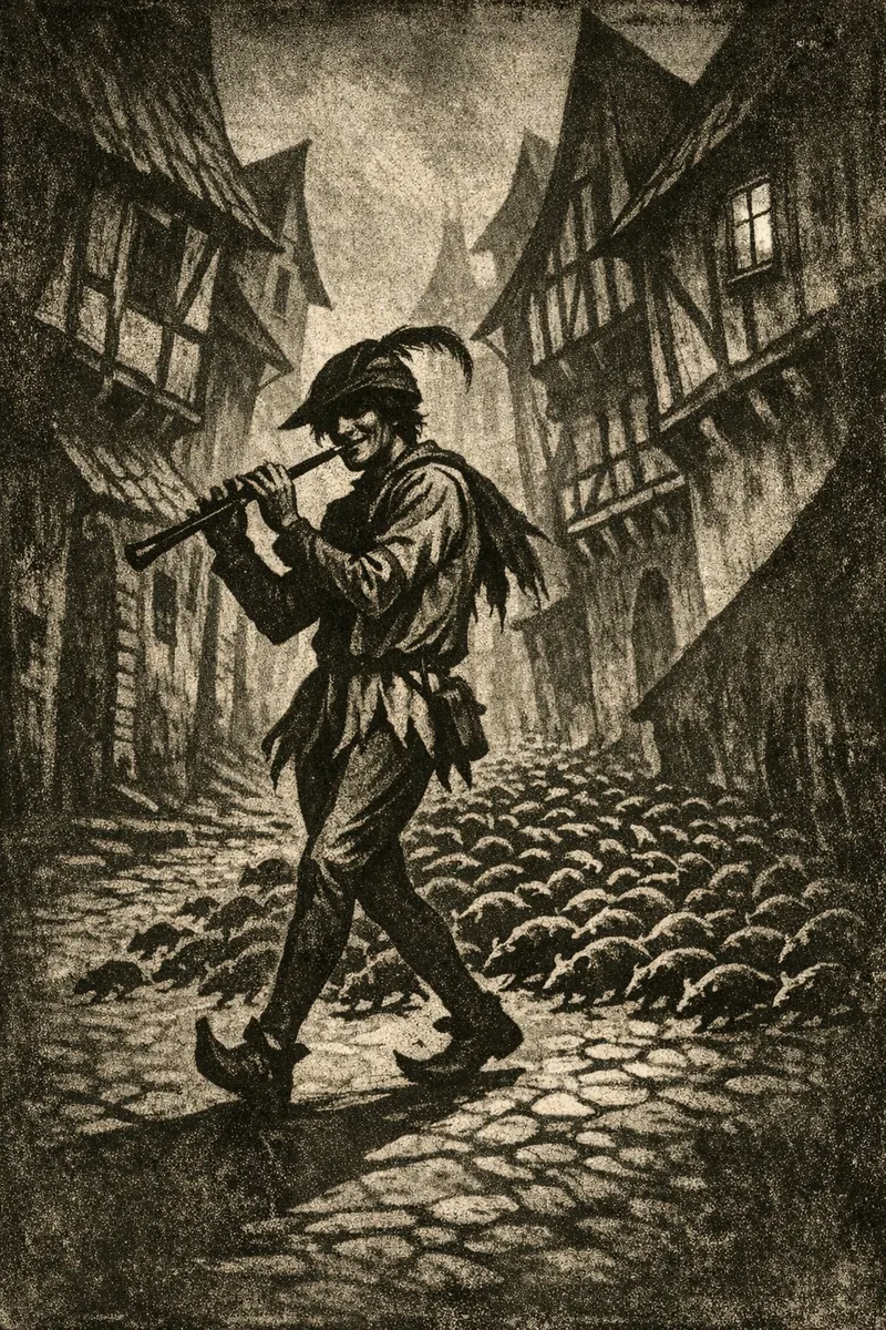 The Pied Piper, Expressionist 1922, Nightfables