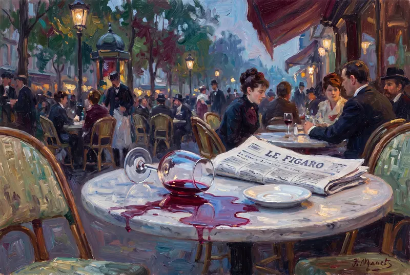 The Spill No. 8 — The Café Table, Unknown