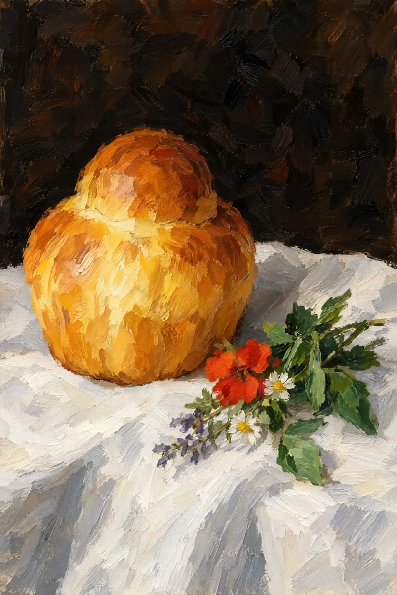 Brioche with Flowers, Painted Agency