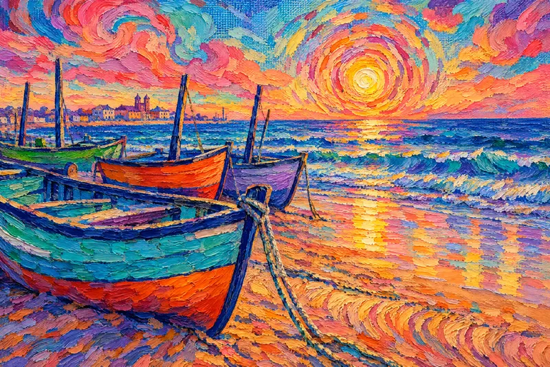 Boats at Saintes-Maries, Painted Agency