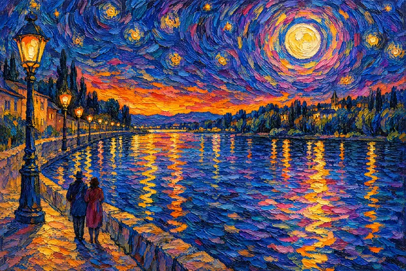 Lamps on the River, Painted Agency