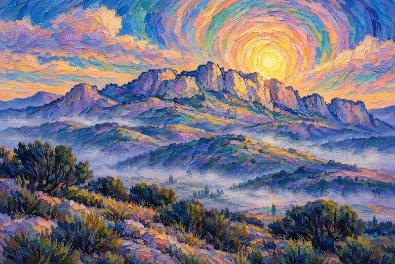 Sunrise over the Alpilles, Painted Agency