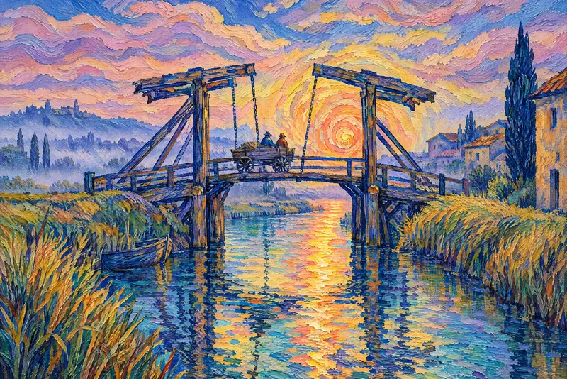 The Drawbridge at Dawn, Painted Agency